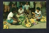 FIJI Coloured postcard of Suva Native Market. - 43837 - Postcard