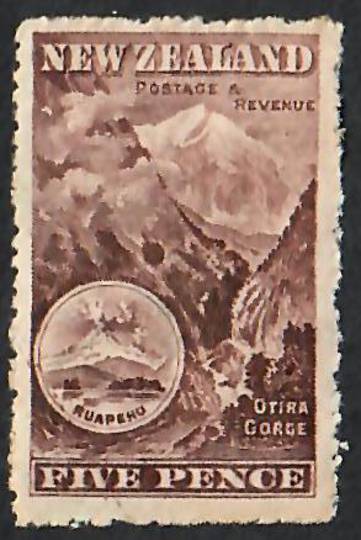 NEW ZEALAND 1898 Pictorial 5d Otira. - 44 - Mint