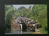 Modern Coloured Postcard of Hatton Locks Grand Union Canal. - 440045 - Postcard