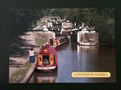 Modern Coloured Postcard of Stockton Locks Grand Union Canal. - 440046 - Postcard