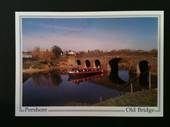 Modern Coloured Postcard of the Old Bridge over the Avon at Pershore. 14th century. - 440052 - Postcard