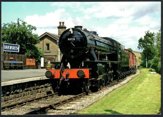 WAR DEPT 2-8-0 90733 at Oakworth in 2007. Modern Coloured Postcard. - 440536 - Postcard