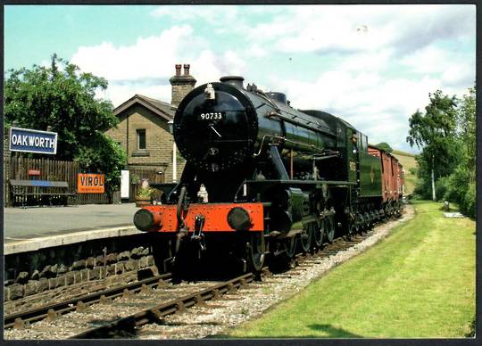 WAR DEPT 2-8-0 90733 at Oakworth in 2007. Modern Coloured Postcard. - 440536 - Postcard