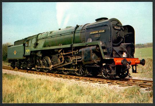 BRITISH RAIL Evening Star 2-10-0 Standard Class 9. Modern Coloured Postcard. - 440602 - Postcard