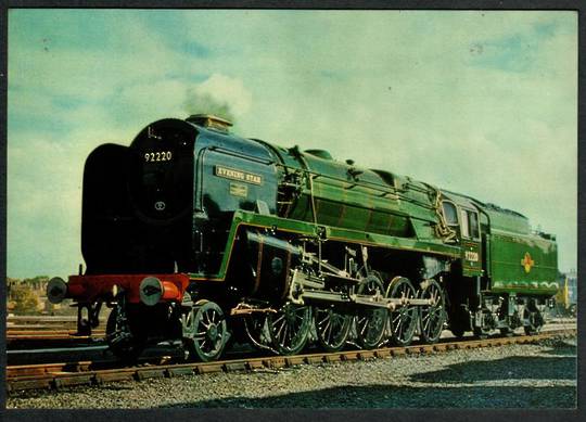 BRTISH RAIL Class 9f Evening Star 93220. Modern Coloured Postcard. - 440626 - Postcard