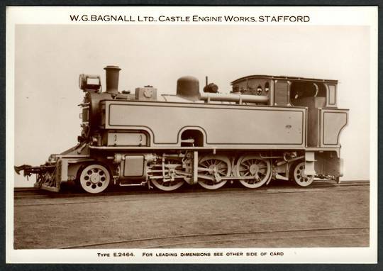 Steam Locomotive Manufacturers W G Bagnall Limited Quote card Type E2464. Fine photograph. - 440685 - Postcard