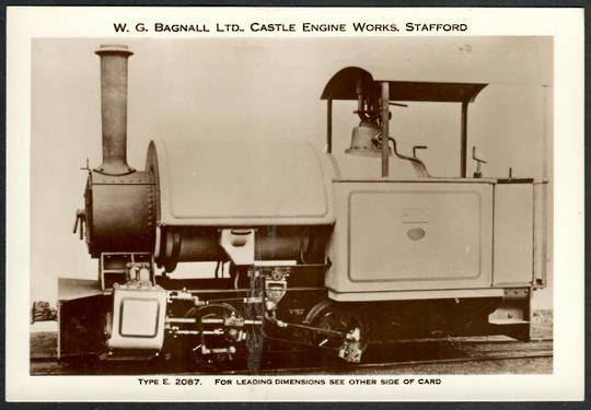 Steam Locomotive Manufacturers W G Bagnall Limited Quote card Type E2067. Fine photograph. - 440692 - Postcard