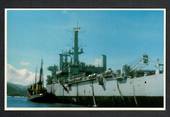 War in the South Atlantic. Coloured postcard. HMS Fearless takes on supplies at Ascension Island. - 44127 - Postcard