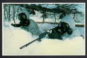 War in the South Atlantic. Coloured postcard. SAS men wearing protective masks against chemical warfare. - 44137 - Postcard