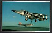 War in the South Atlantic. Coloured postcard. A a Harrier rises fvertically as another readies for action. - 44146 - Postcard