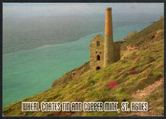 CORNWALL St Agnes Tin and Copper Mine. Modern Coloured Postcard. - 442584 - Postcard