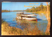 Modern Coloured Postcard of P S S Melbourne on the Murray River. Advert for Buronga Caravan Park. - 443613 - Postcard