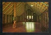 Modern Coloured Postcard by Gladys Goodall of the interior of Whare-Runanga Waitangi. - 444036 - Postcard