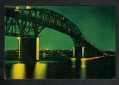 Modern Coloured Postcard by Gladys Goodall of Auckland Harbour Bridge at night. - 444080 - Postcard