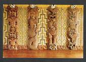 Modern Coloured Postcard by Gladys Goodall of Carved Panels Waitangi. - 444129 - Postcard