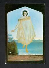 Modern Coloured Postcard by Gladys Goodall of Christ in the Horowai St Faith's Anglican Church Rotorua. - 444153 - Postcard