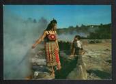 Modern Coloured Postcard by Gladys Goodall. Cooking in the pools Rotorua. - 444158 - Postcard