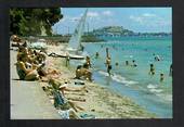 Modern Coloured Postcard by Gladys Goodall of Kohimaramara Beach. - 444170 - Postcard