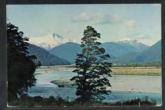 Modern Coloured Postcard by Gladys Goodall of Mt Hooker. - 444260 - Postcard