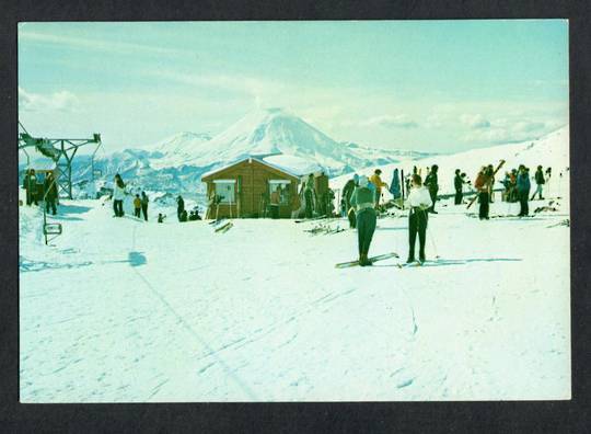 Modern Coloured Postcard by Alan J Benge Ngauruhoe from ski slopes on Ruapehu. - 444267 - Postcard