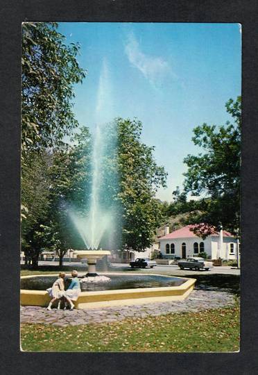 Modern Coloured Postcard by Gladys Goodall of the Moller Fountain Nelson. - 444309 - Postcard