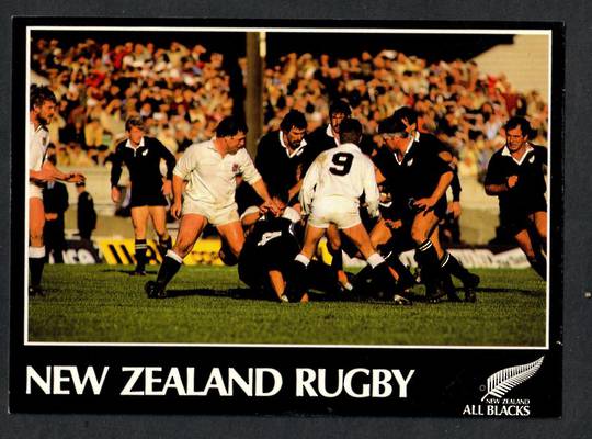 Modern Coloured Postcard of Rugby Test 1985 New Zealand v England. - 444384 - Postcard