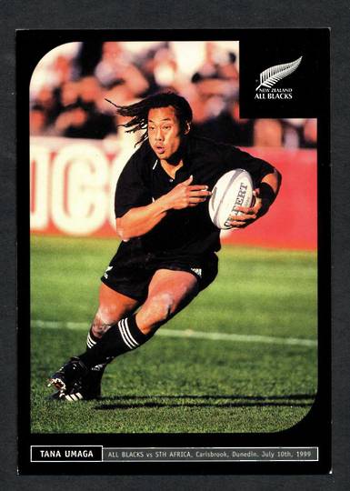 NEW ZEALAND 1999 Coloured postcard of Tana Umaga All Blacks v South Africa 10/7/99. - 444391 - Postcard