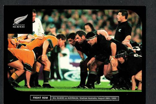 NEW ZEALAND 1999 Coloured postcard of The Front Row All Blacks v Australia 28/8/99. - 444392 - Postcard