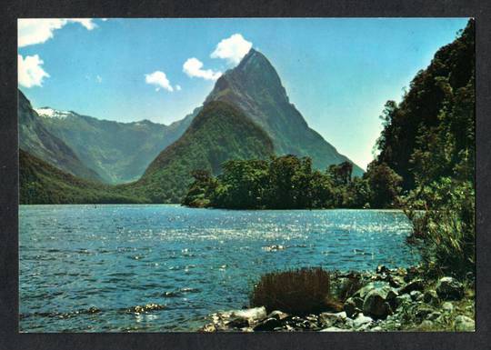 Modern Coloured Postcard by Gladys Goodall of Mitre Peak Milford Sound. - 444419 - Postcard