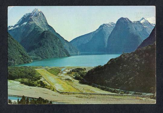 Modern Coloured Postcard by Gladys Goodall of The Airfield Mitre Peak. - 444425 - Postcard