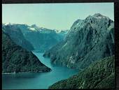 Modern Coloured Postcard by Gladys Goodall of the entrance to Milford Sound. - 444504 - Postcard