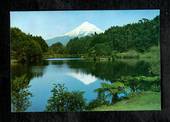 Modern Coloured Postcard by Gladys Goodall of Mt Egmont reflected in Lake Mangamahoe. - 444509 - Postcard