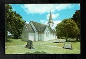 Modern Coloured Postcard by Gladys Goodall of Waimate North Church. - 444520 - Postcard