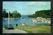 Modern Coloured Postcard by Gladys Goodall of the entrance to the Boat Harbour Taupo. - 444559 - Postcard