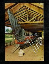 Modern Coloured Postcard by Gladys Goodall of the War Canoe Waitangi. - 444577 - Postcard