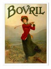 Postcard. Modern reproduction of old advertising poster, Bovril. - 444713 - Postcard