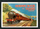 Postcard. Modern reproduction of old advertising poster, Hornby Book of Trains 1929-1930 LMS. - 444718 - Postcard