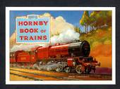 Postcard. Modern reproduction of old advertising poster, Hornby Book of Trains 1928-1929 LMS 6100. - 444719 - Postcard