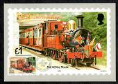 ISLE OF MAN 1988 Railways. 4 values on maxim cards. - 444720 - Postcard