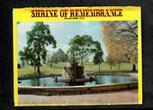 Fold-out pack of views of the Shrine of Remembrance Melbourne. - 444846 - Postcard