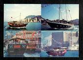 HONG KONG Modern Coloured Postcard of various small ships in the harbour. - 444871 - Postcard