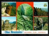 AUSTRALIA Modern Coloured Postcard of Blue Mountains including Railway. - 444933 - Postcard