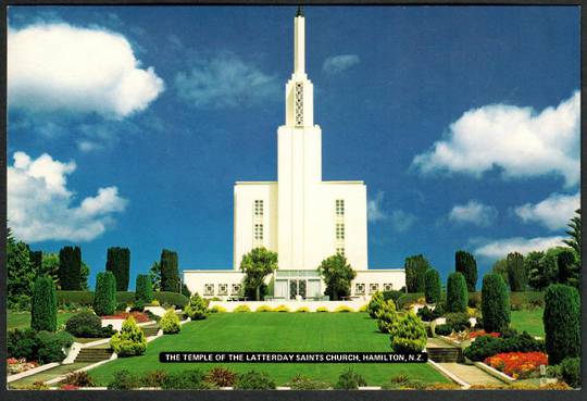 HAMILTON The Temple of the Latterday Saints Modern Coloured Postcard by PPP. - 445652 - Postcard
