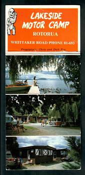 Modern Coloured Advertising Postcard of Lakeside Motor Camp Rotorua. - 445919 - Postcard