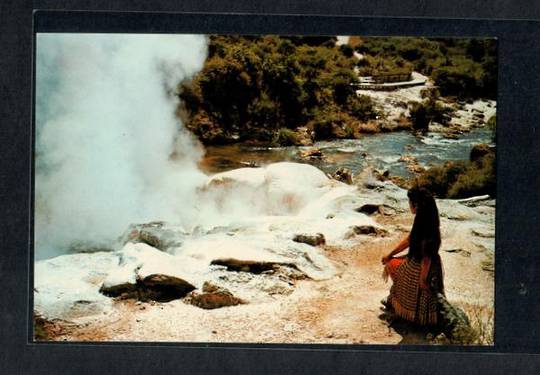 PAPAKURA GEYSER and PARENGA RIVER Modern Coloured Postcard by Colourview. - 445929 - Postcard