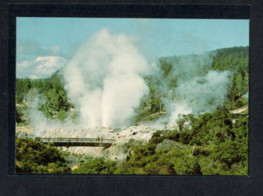 Whakarewarewa Geyser Field Modern Coloured Postcard. - 445930 - Postcard