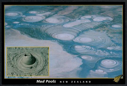 WHAKAREWAREWA Mud Pools. Modern Coloured Postcard. - 445932 - Postcard