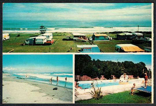 OPOTIKI Island View Family Motor Camp. Modern Coloured Advertising Postcard - 446303 - Postcard