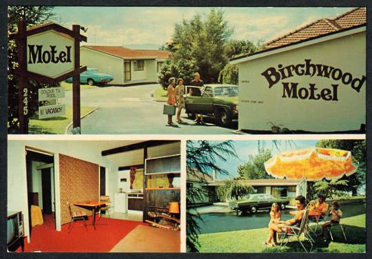 BIRCHWOOD MOTEL Tauranga. Modern Coloured Advertising Postcard. - 446322 - Postcard