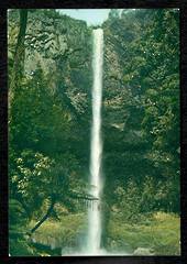 Modern Coloured Postcard by E Harrison of Bridal Veil Falls. - 446401 - Postcard